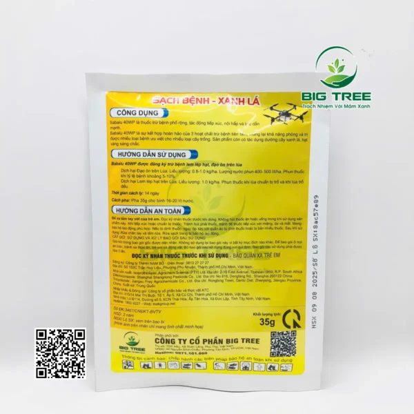 Thuốc trừ bệnh BABALU 40WP - Hình ảnh 3