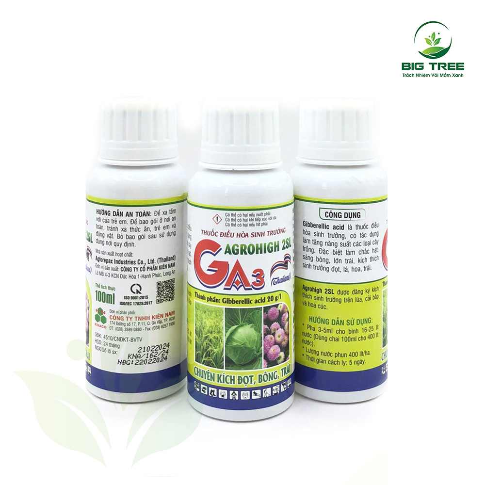 Thuốc điều hòa sinh trưởng AGROHIGH 2SL