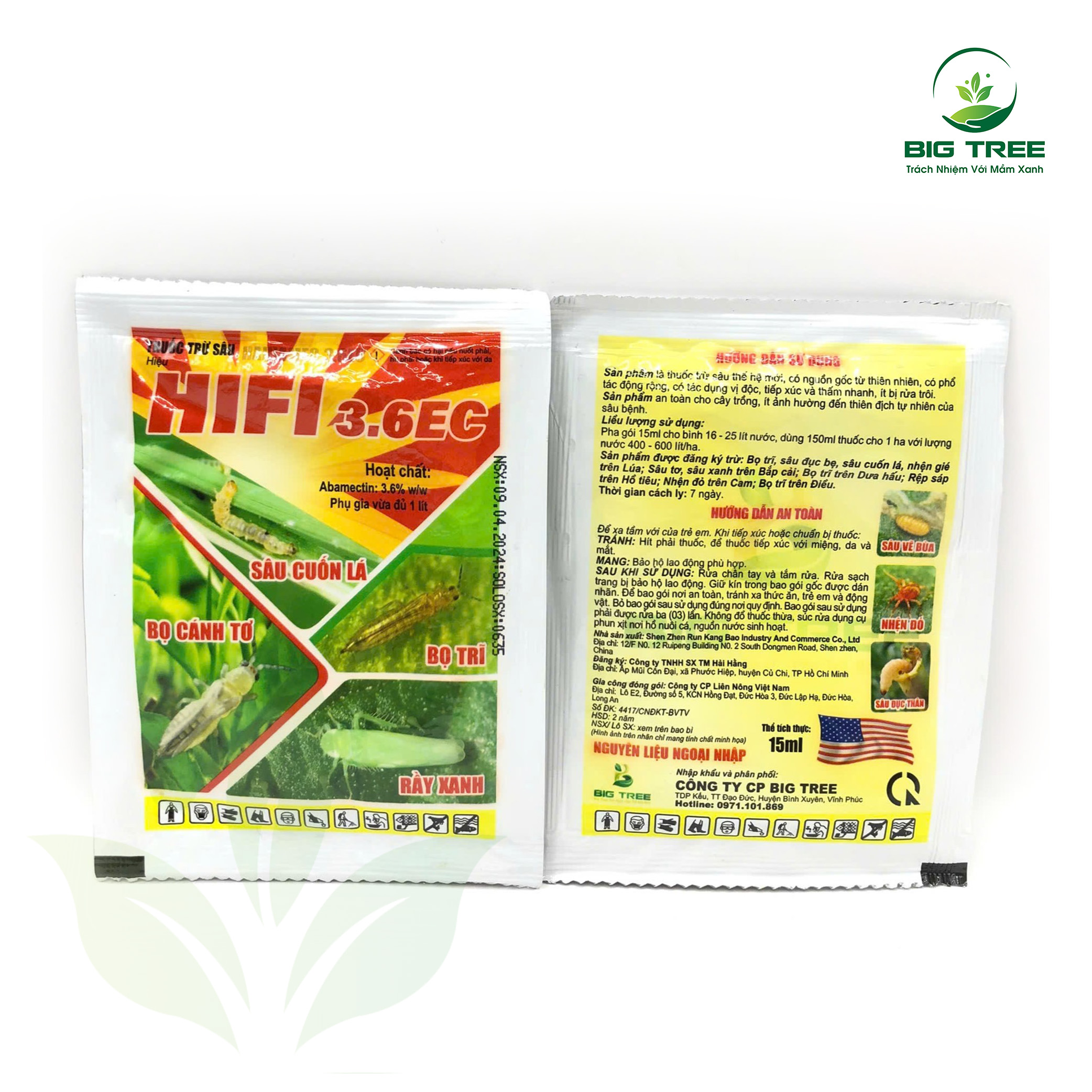 Thuốc trừ sâu sinh học HAIHAMEC 3.6EC 