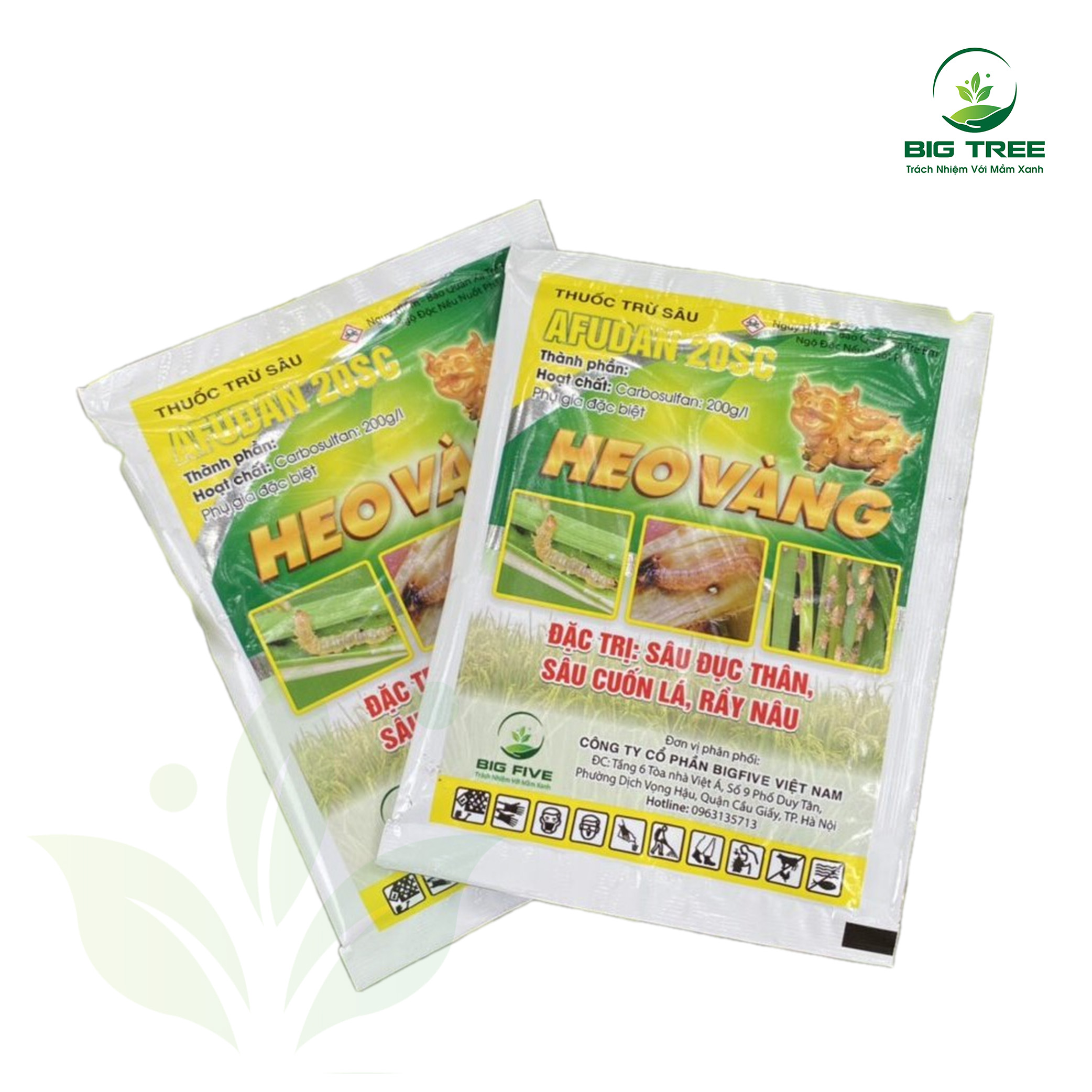 Thuốc trừ sâu AFUDAN 20SC hiệu HEO VÀNG