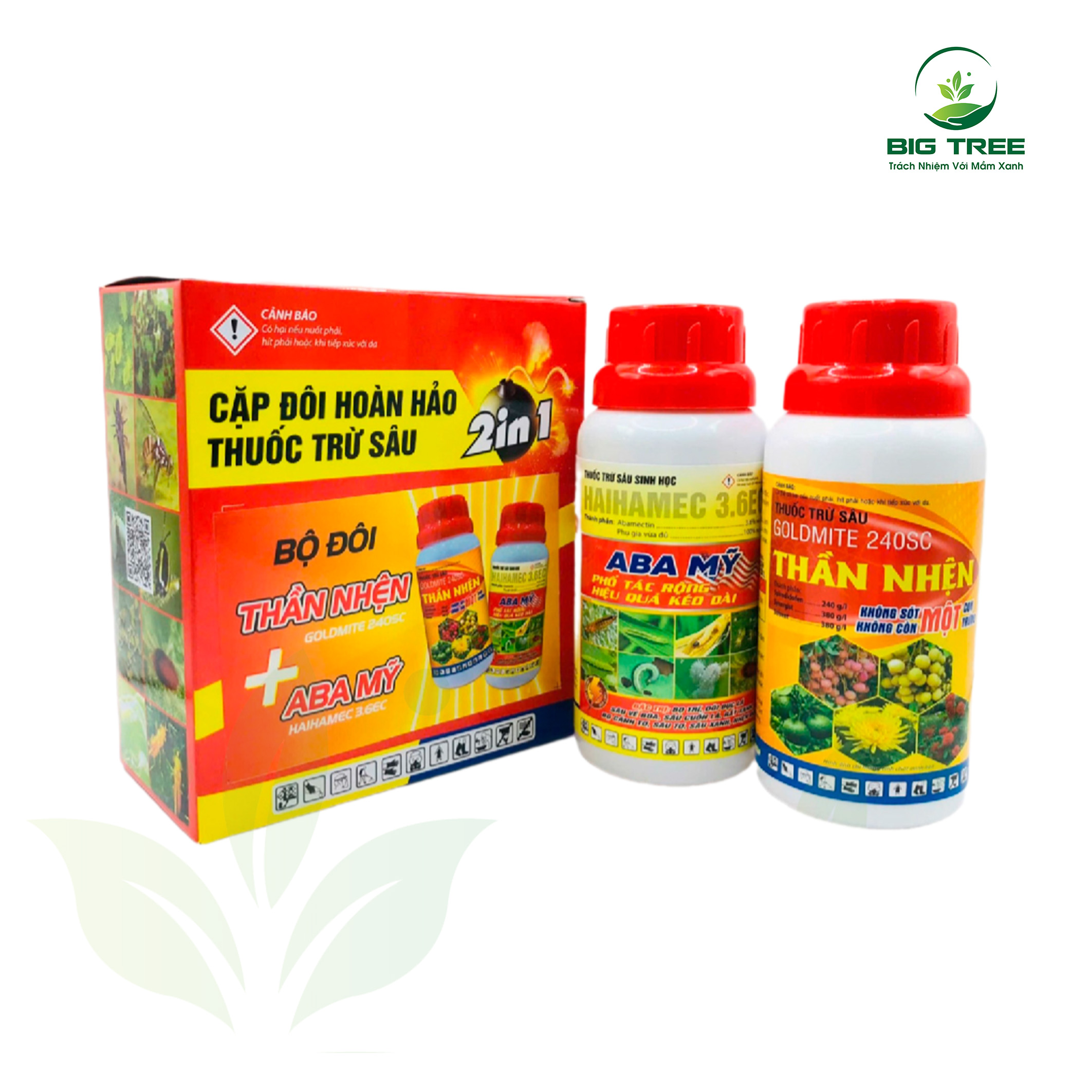 Cặp đôi Goldmite 240SC Thần nhện+ Haihamec 3.6EC ABA Mỹ 