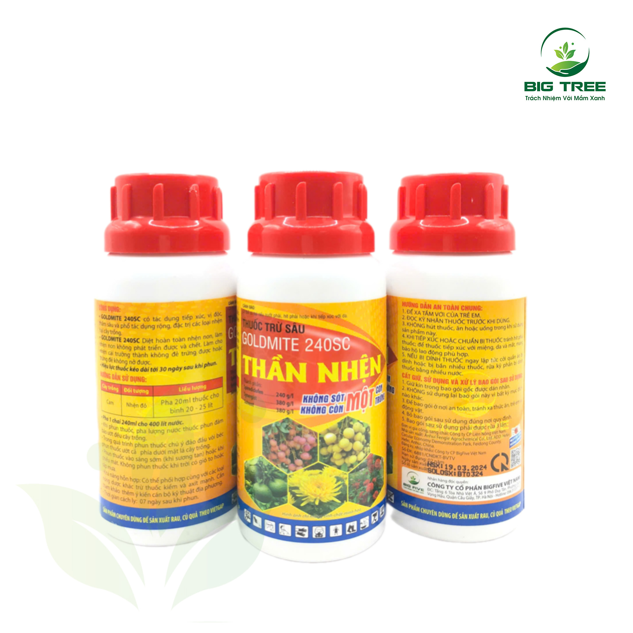 Thuốc trừ sâu Goldmite 240SC Hiệu Thần nhện
