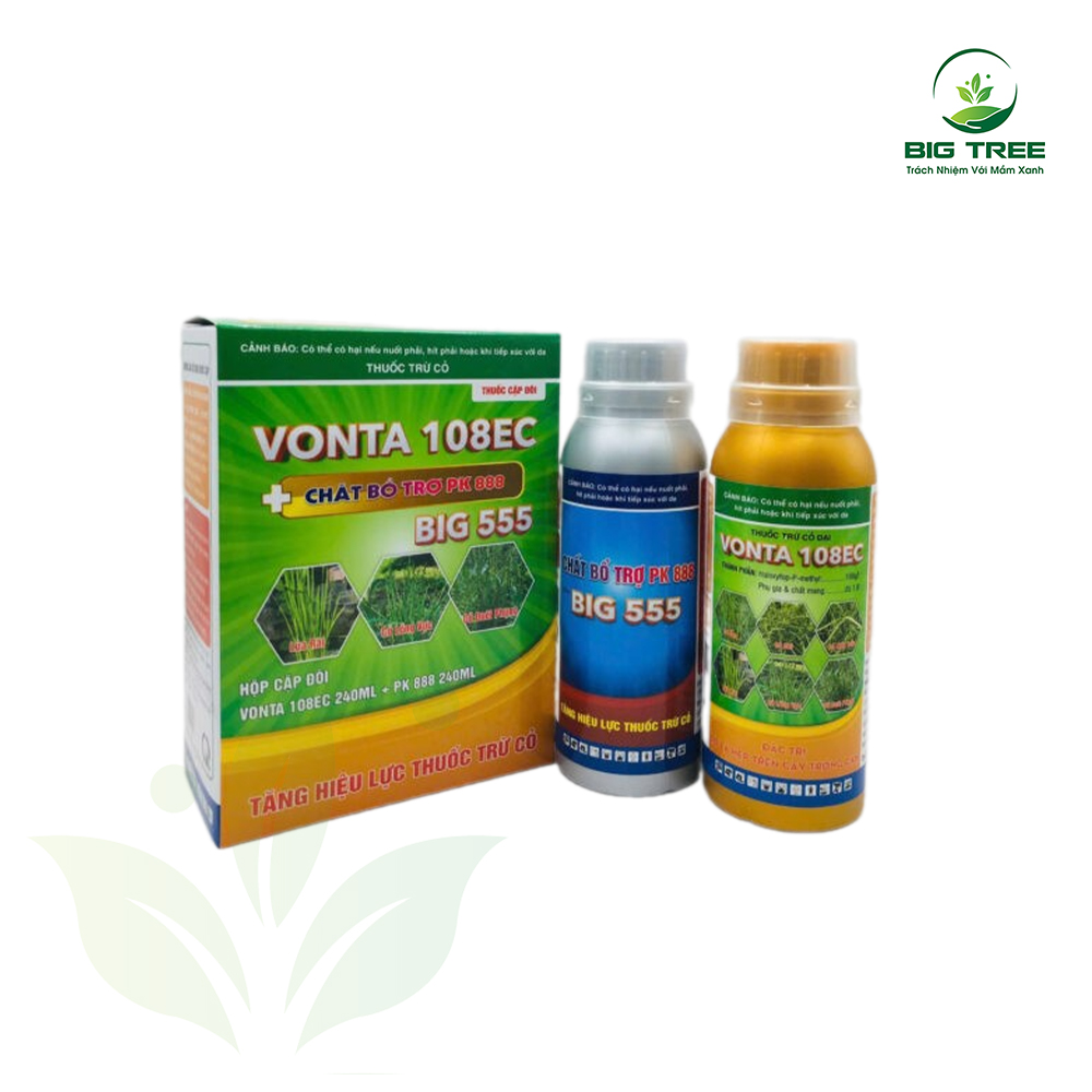 Thuốc trừ cỏ cặp đôi Vonta 108EC + Chất bổ trợ Big 555