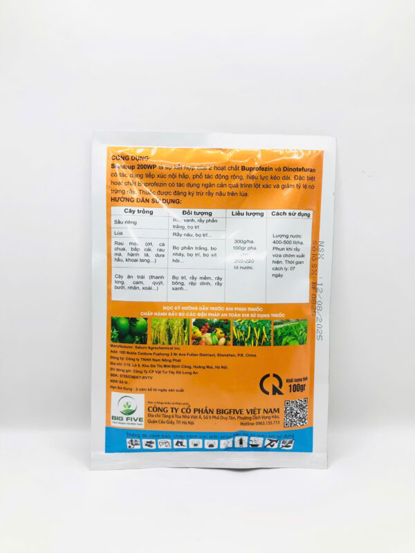 Thuốc trừ sâu Sieubup 200WP hiệu Sấm Sét - Hình ảnh 4