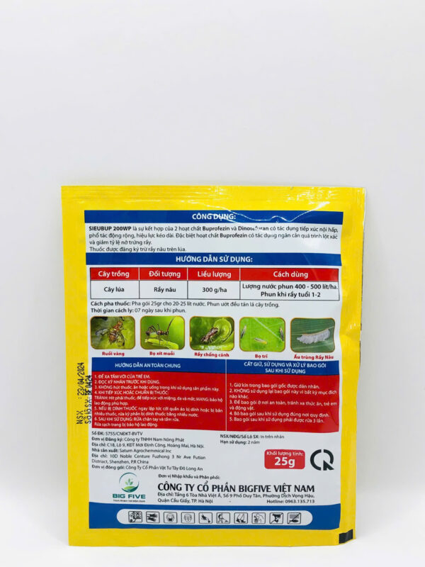 Thuốc trừ sâu Sieubup 200WP hiệu Sấm Sét - Hình ảnh 9